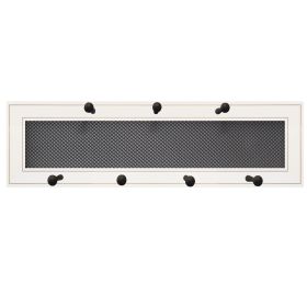 Mug Rack By Trendy Decor 4U, Ready to Hang Framed Print, White Frame