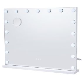 VEVOR Hollywood Vanity Mirror With Lights, Dimmable Bulbs &3 Color Lighting Modes, Makeup Mirror w/ Detachable 5X Magnification,USB Port,Type C